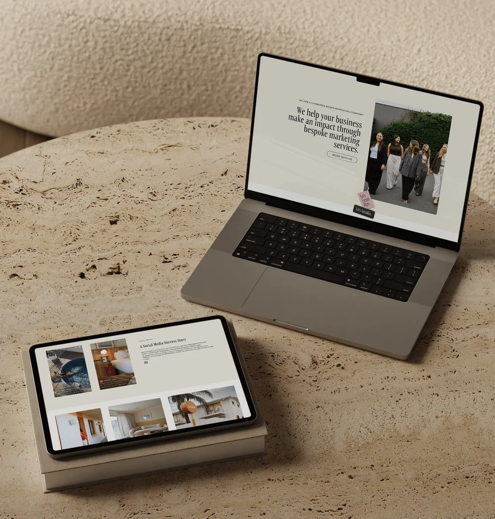 Dak branding mockups by Brisbane designer