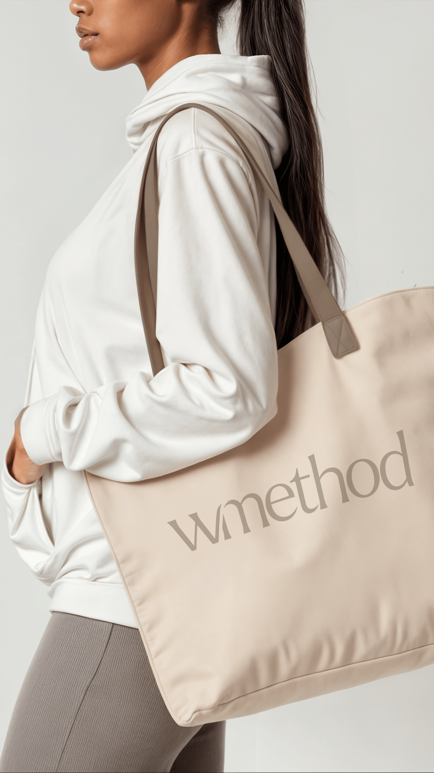 Bold logo design on bag by Brisbane brand specialist
