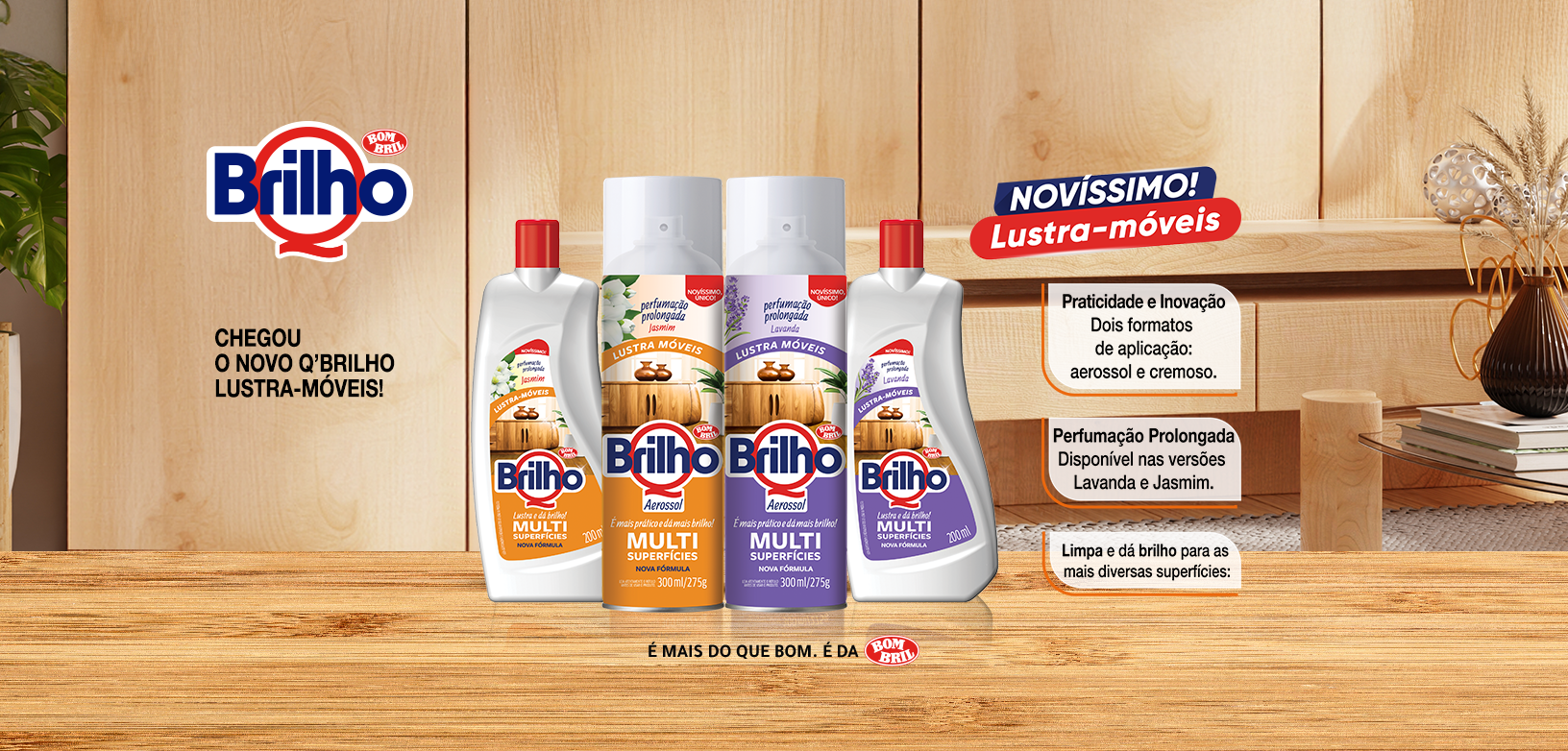 QBrilho Lustra Móveis Banner
