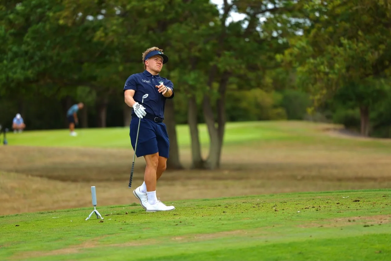 Maxwell Martin on the golf course