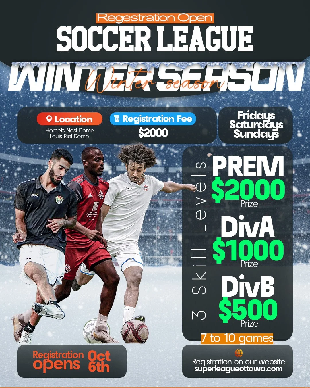 Super League Ottawa Winter Poster