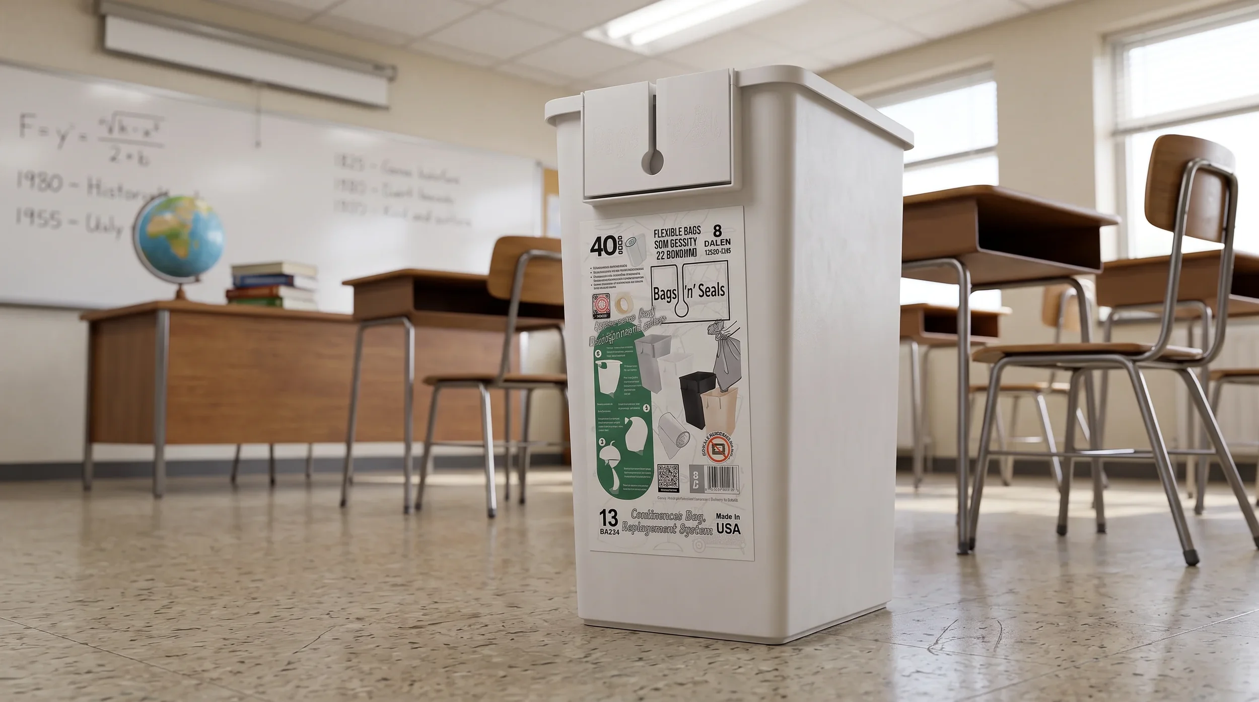 Bags n’ Seals system in a classroom