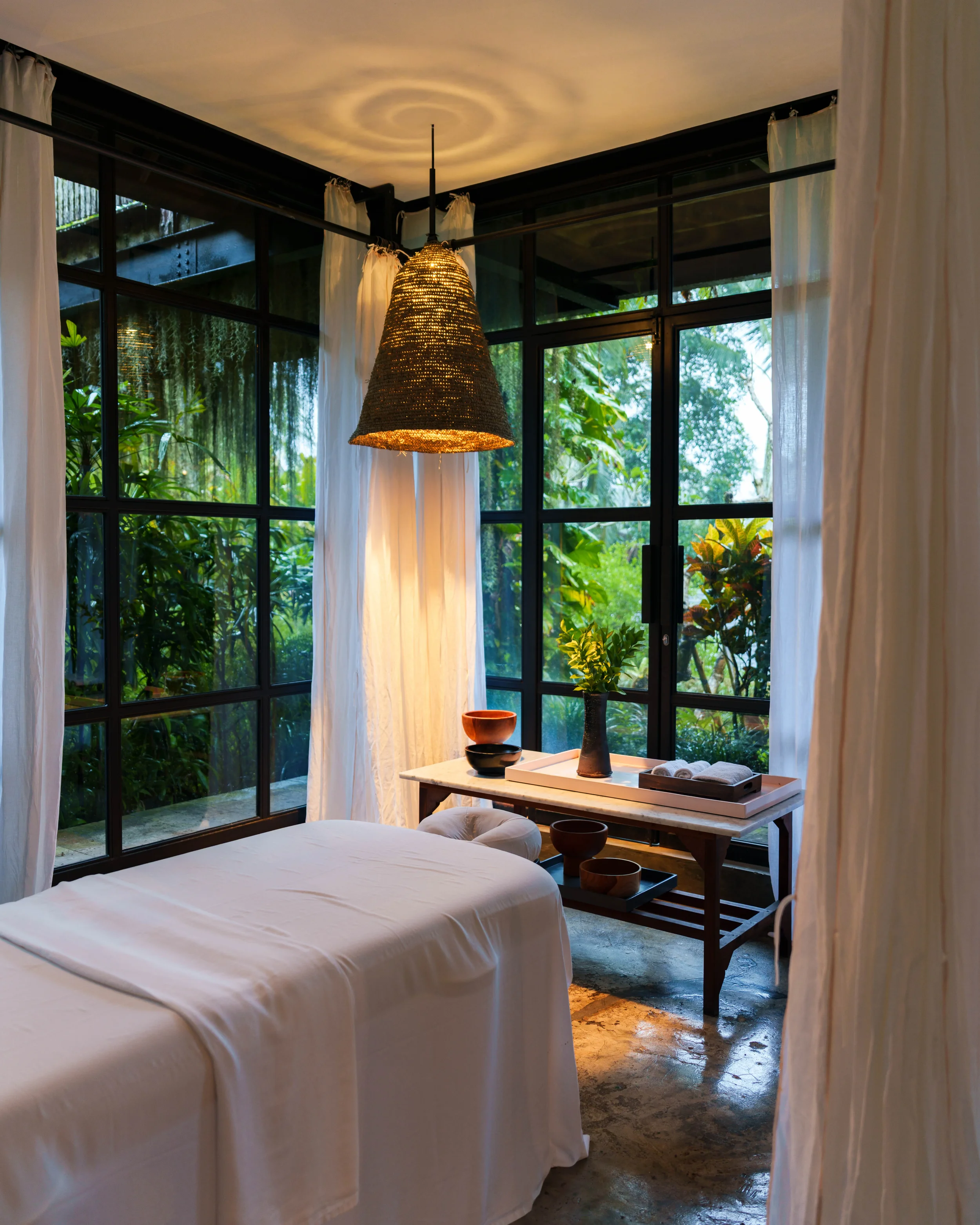 Spa at Rumah Hujan Estate, Ubud Bali — private Balinese treatments in the garden