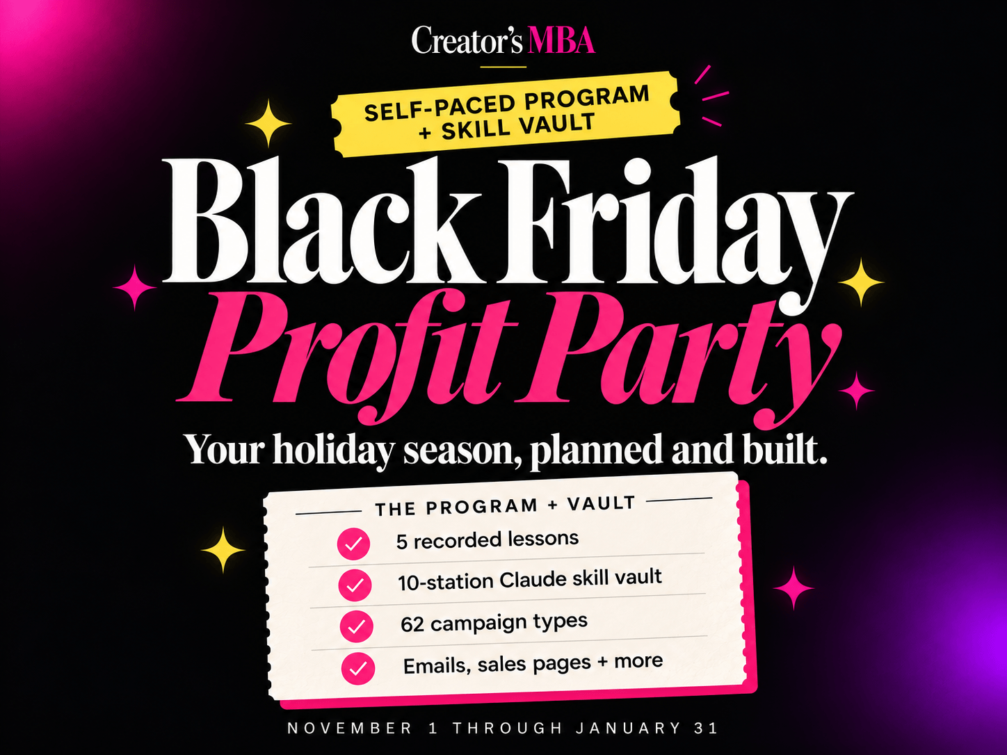 Black Friday Profit Party