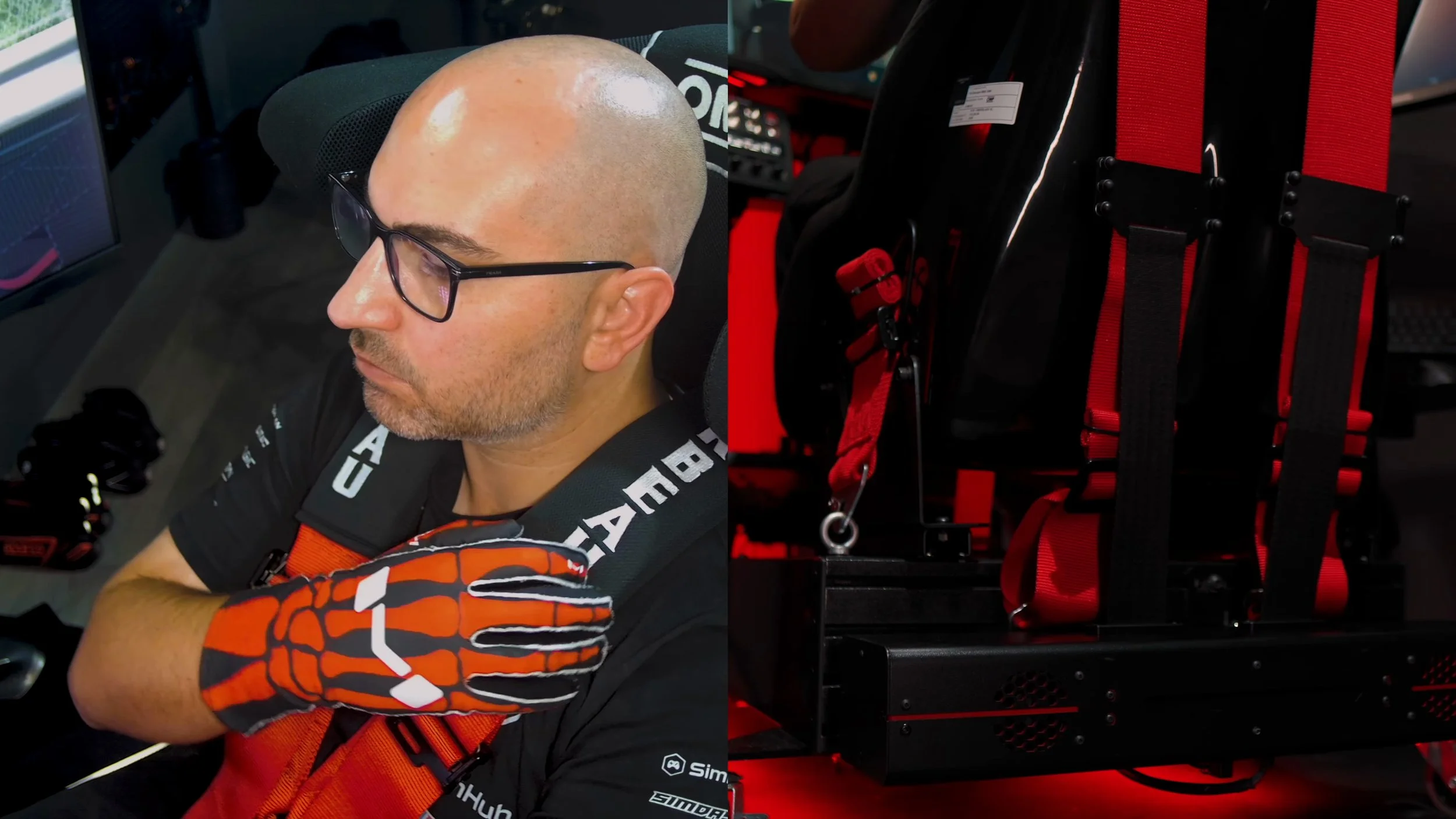 The harness and rear installation shown together.