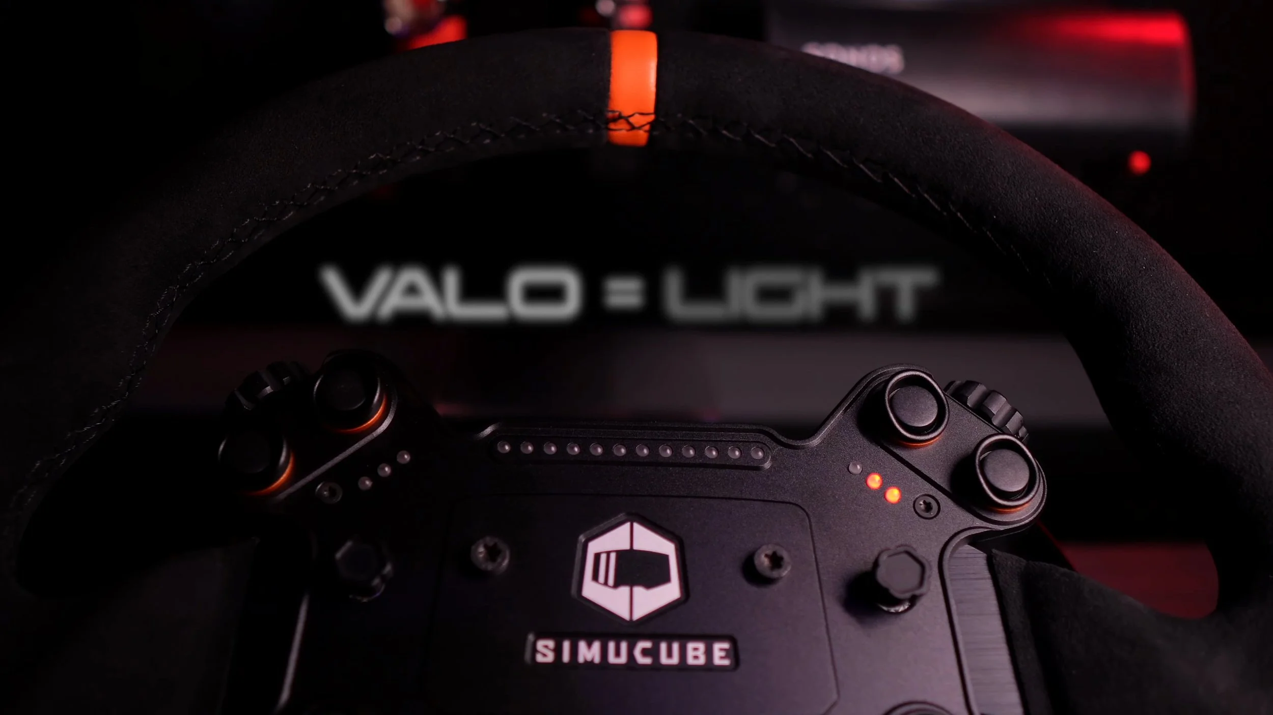 The Valo rim and upper controls.