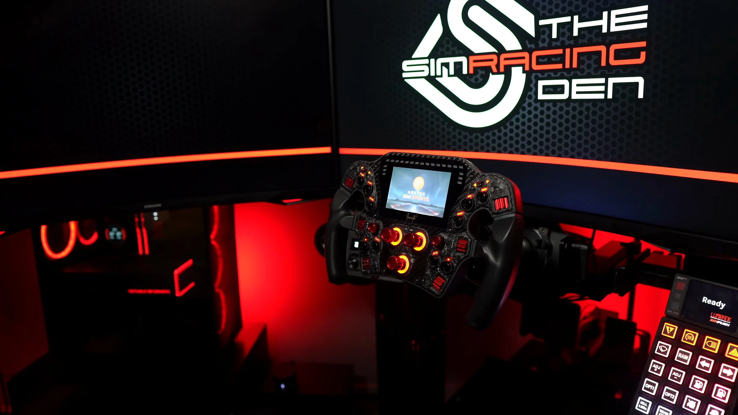 The Invicta Formula wheel mounted on the rig.