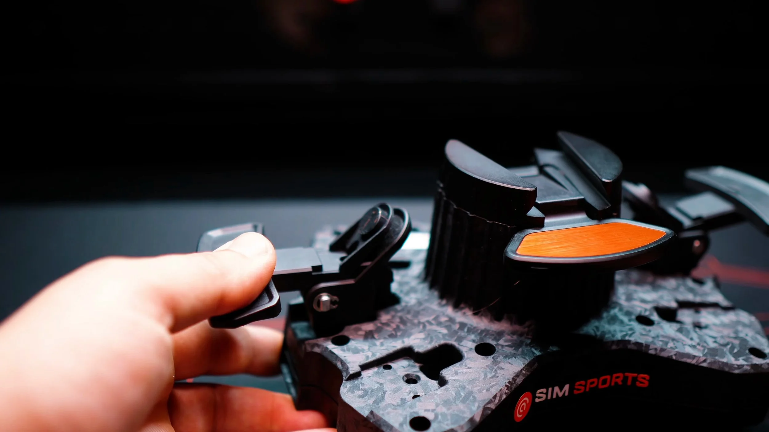 The rear paddles and mounting hub.