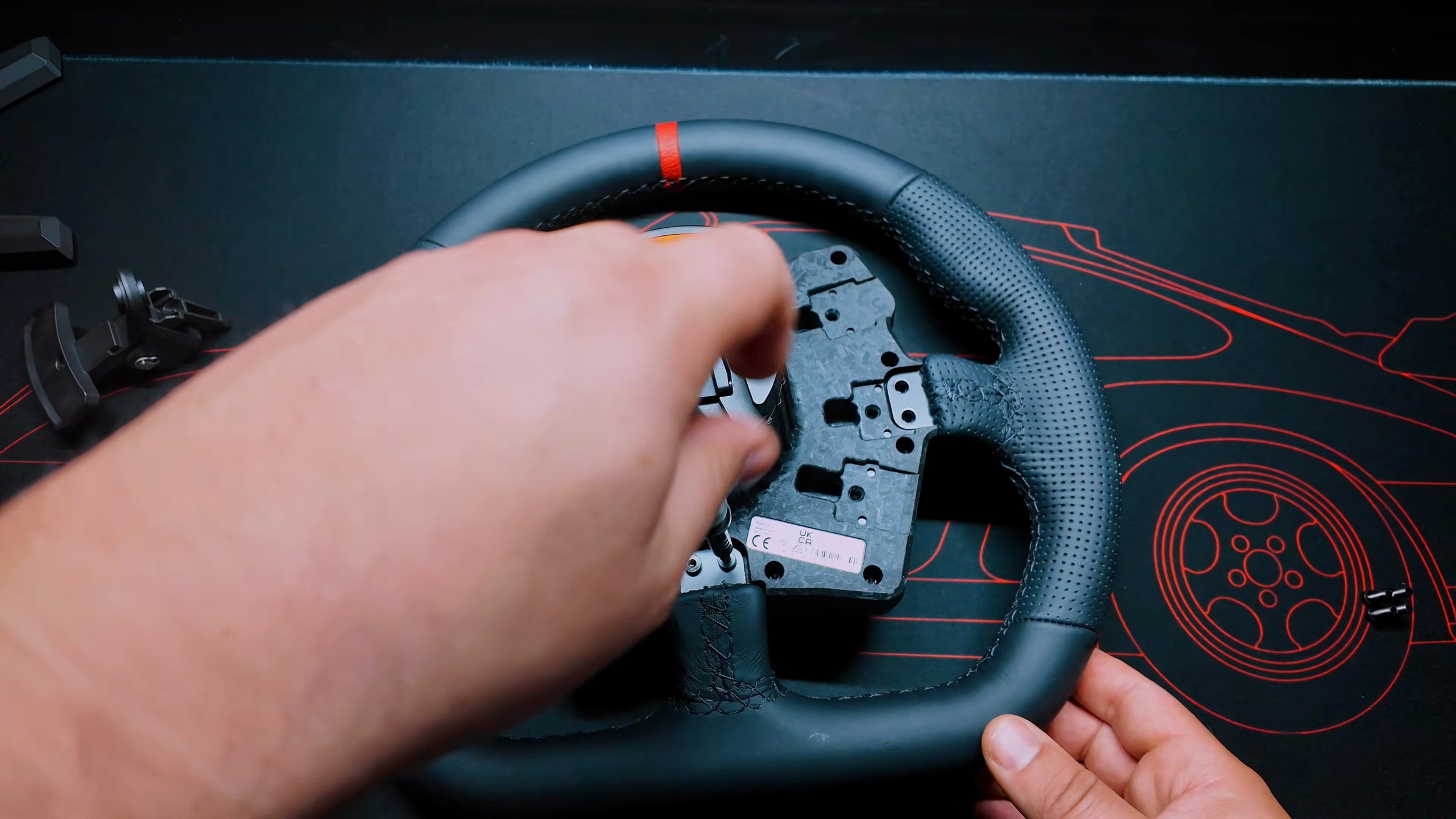 Changing the rim hardware.