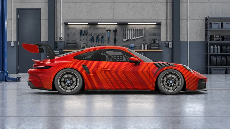 Podium wallpaper in Tuner Garage