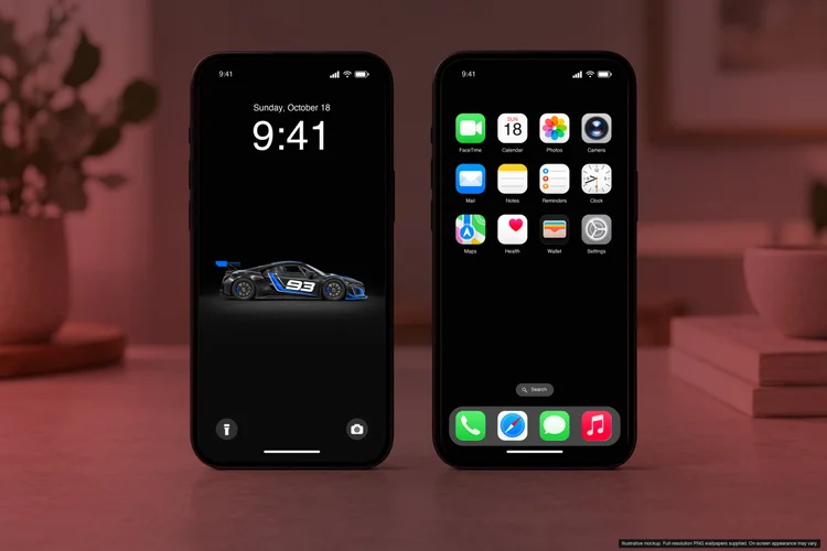 Cipher in midnight · Carbon Black & Electric Blue