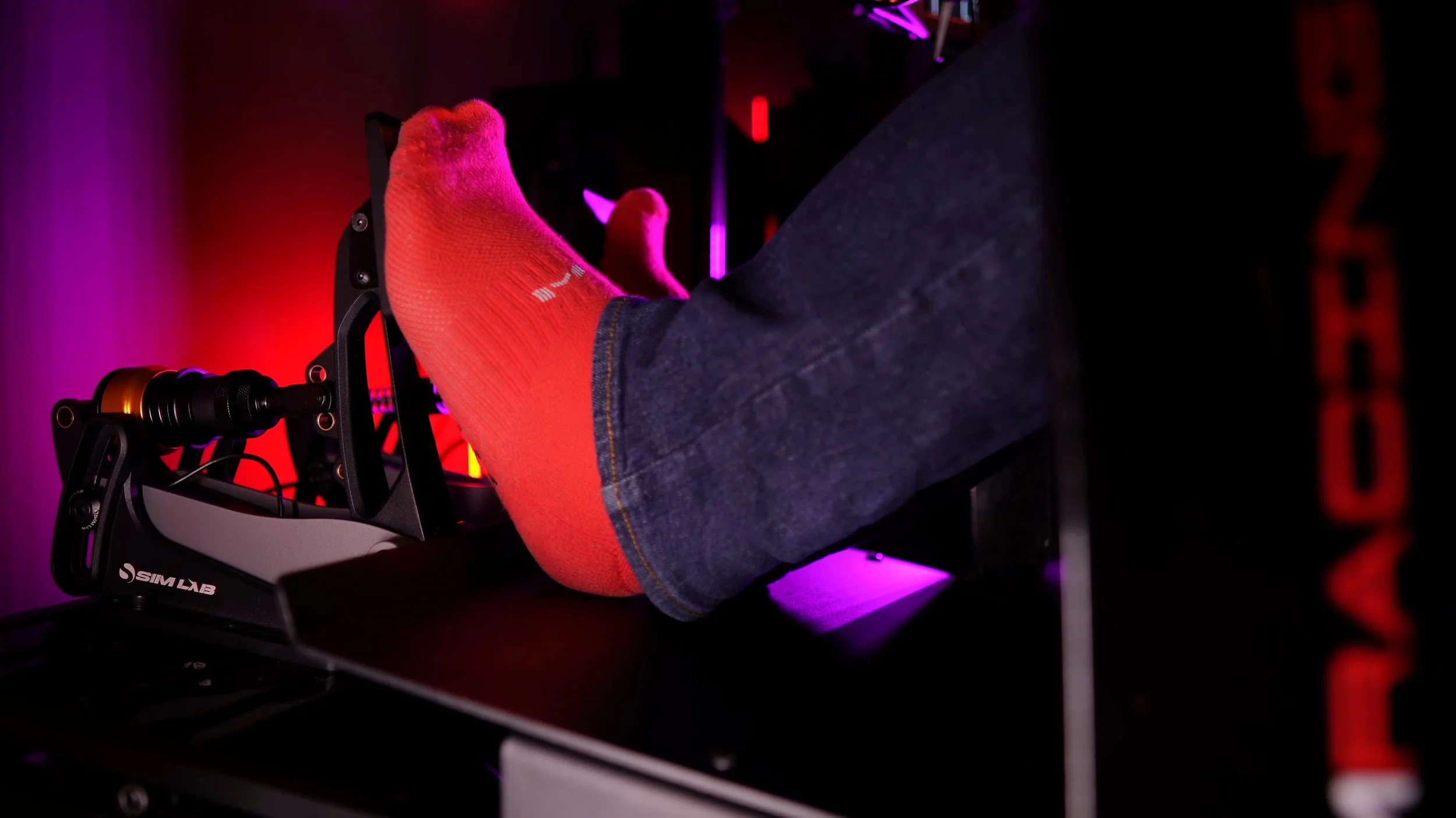 The installed pedals in use.