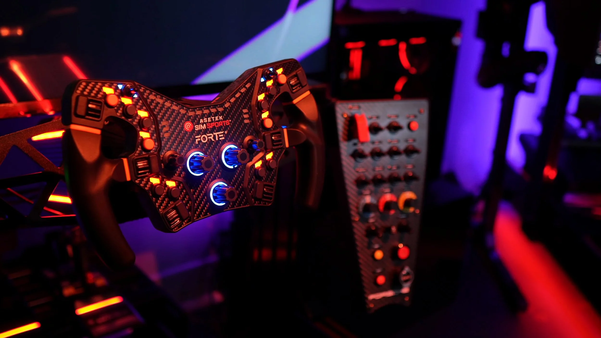 An angled view of the installed wheel.