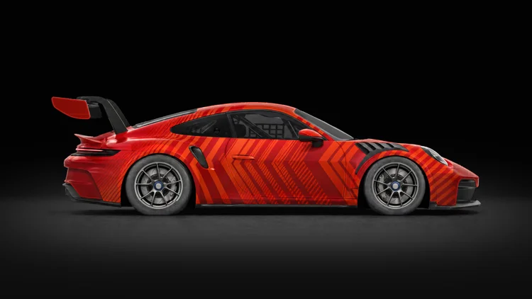 Podium in midnight · Red & Orange