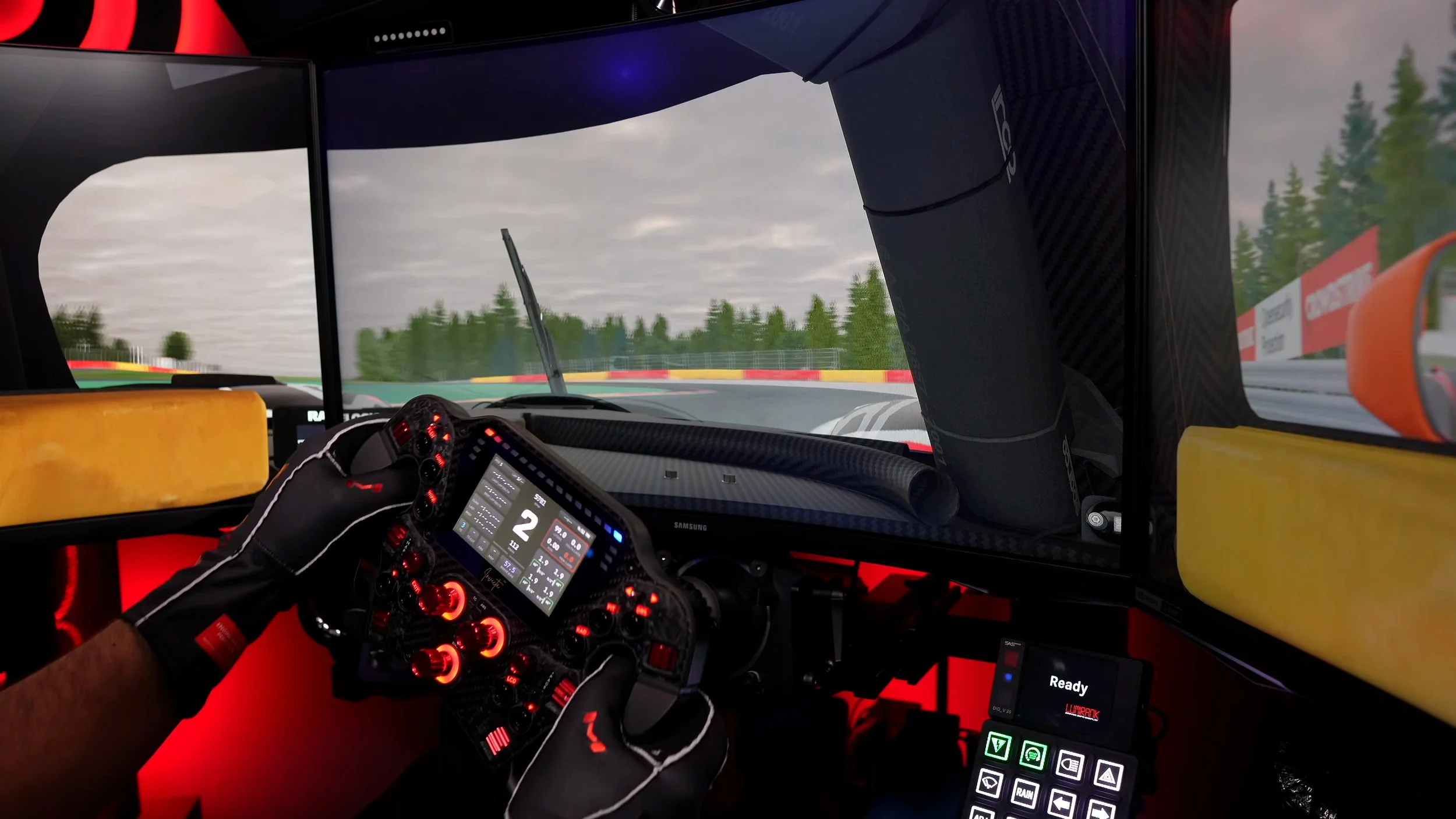 Driving with the Invicta Formula wheel.