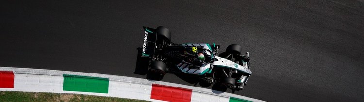 Mercedes F1 · Monza from above