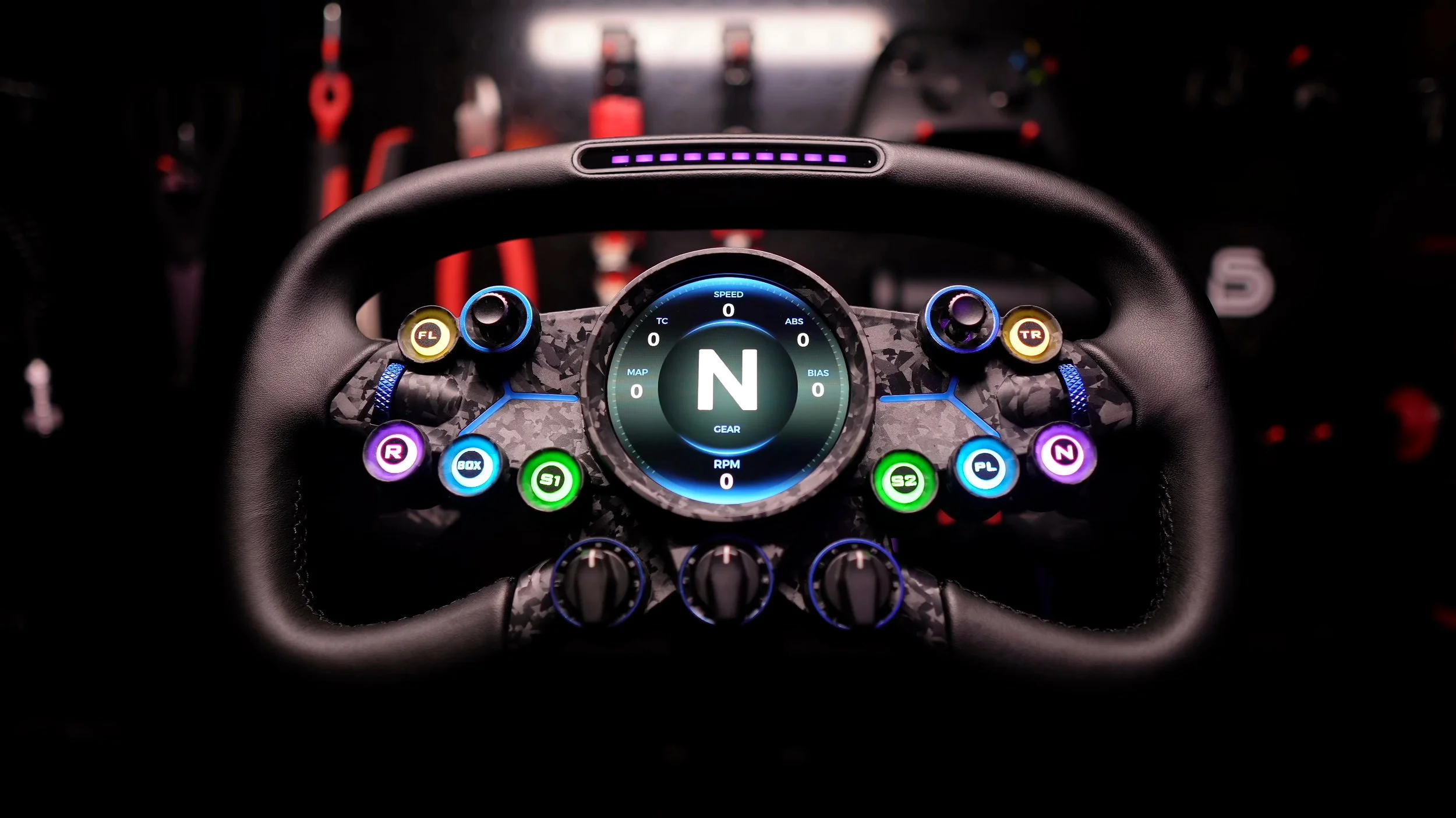 The Vision GS front controls and circular display.