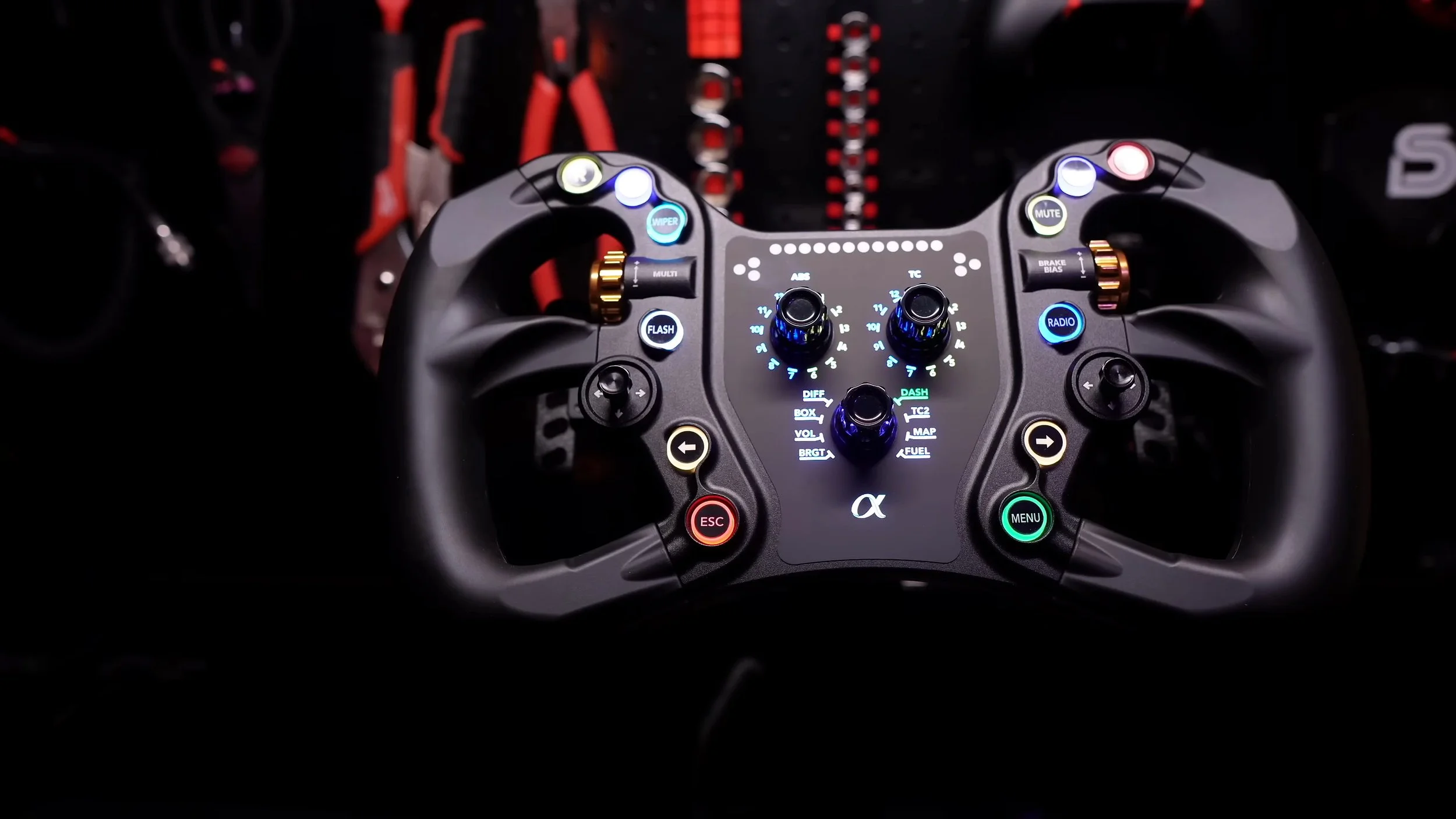 The Alpha wheel viewed from the front.