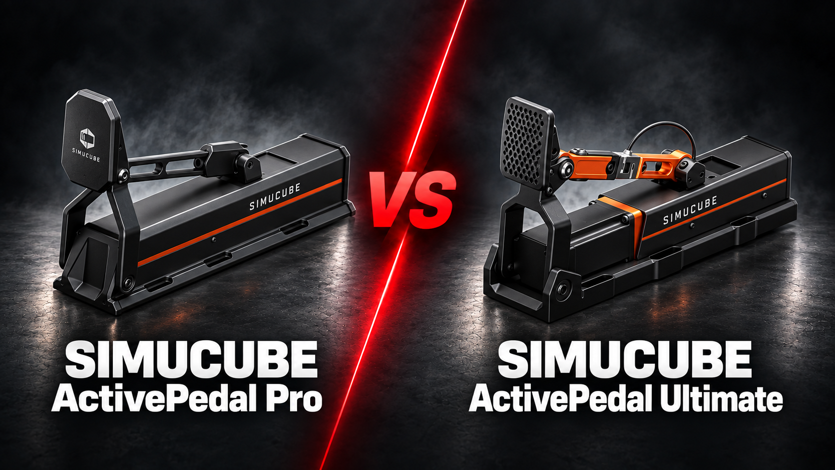 Simucube ActivePedal Pro versus ActivePedal Ultimate comparison