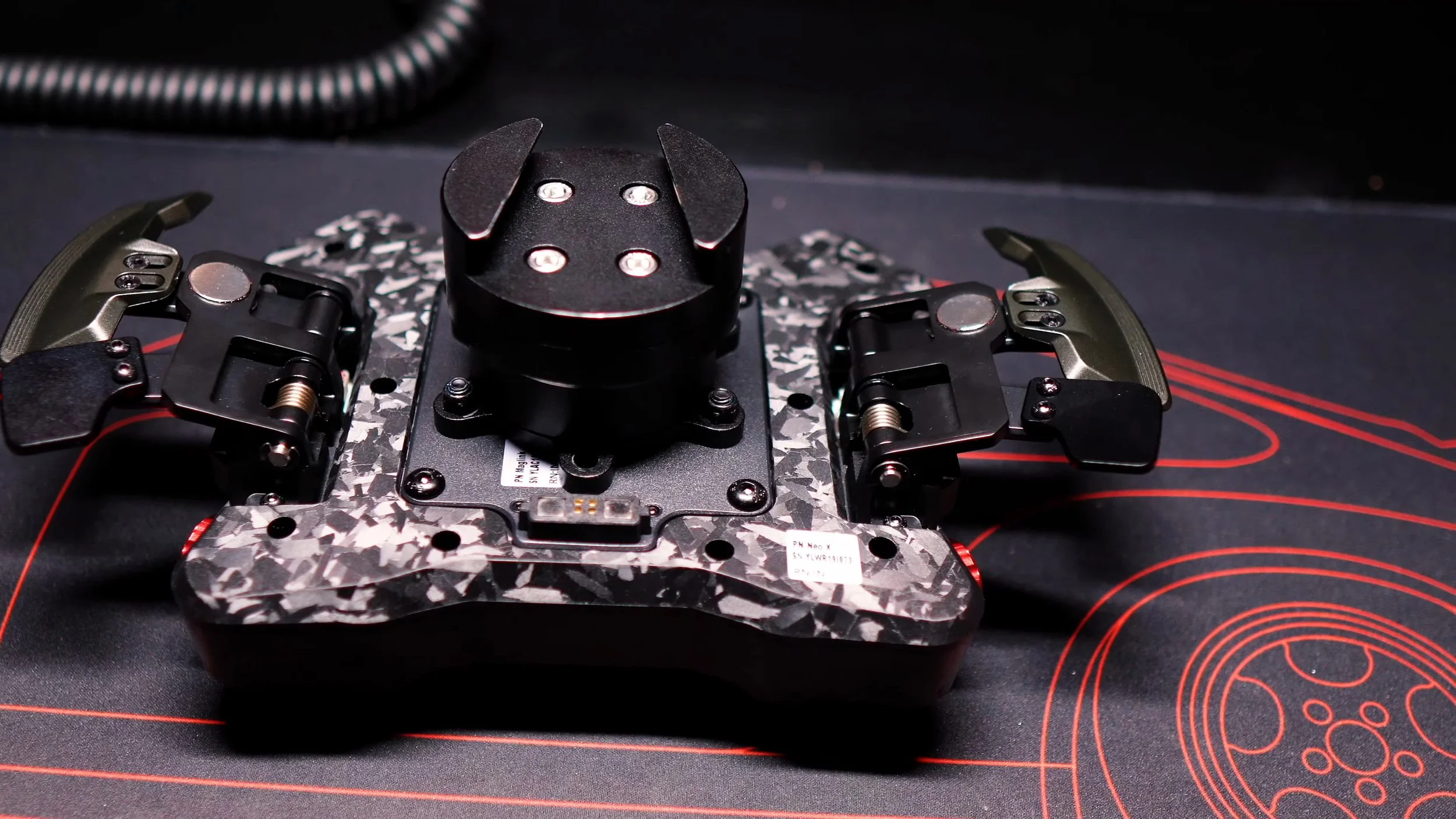 The rear plate, paddles and mounting hub.