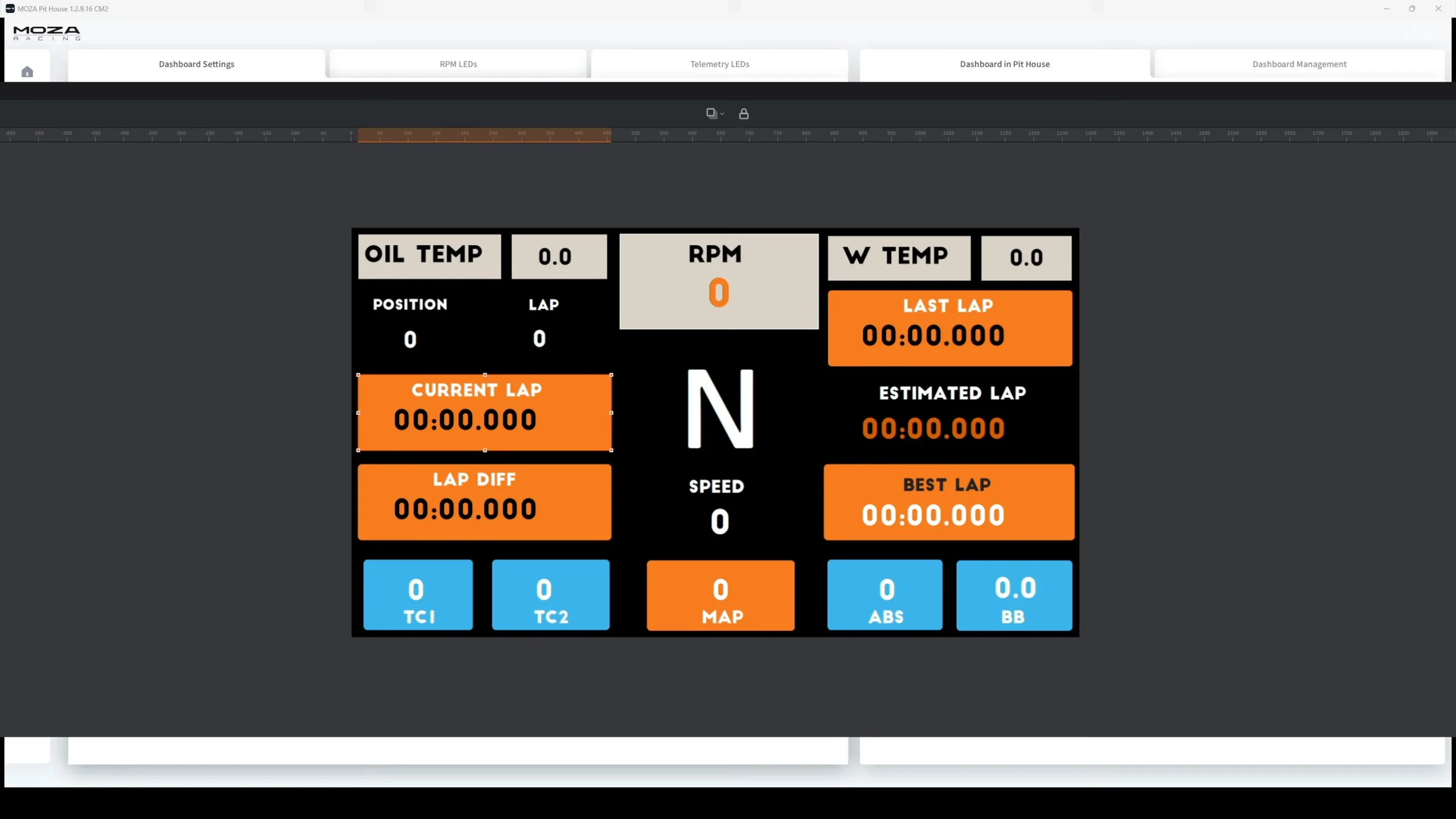 The dashboard editor shown in the review.