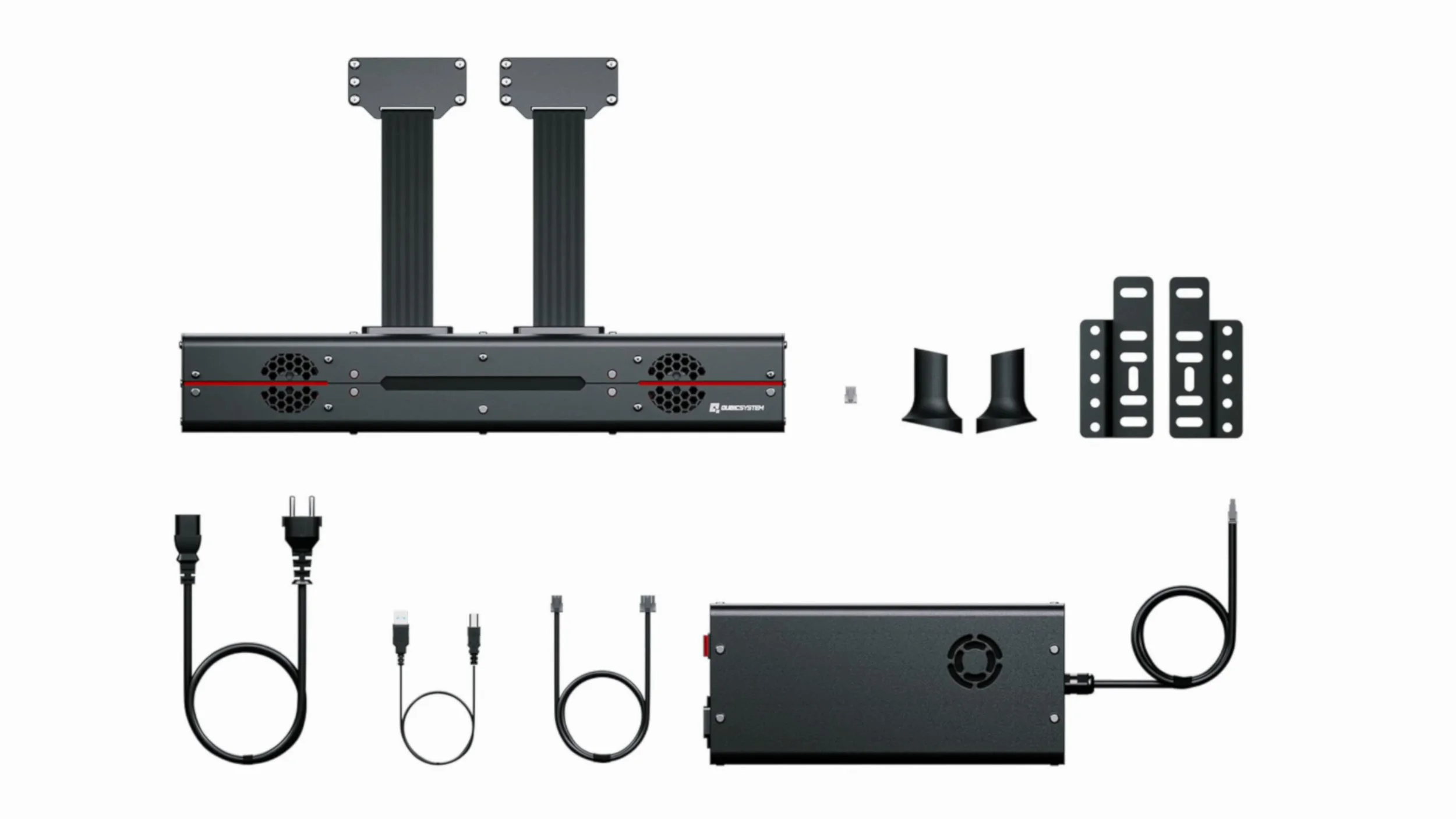 The kit layout shown in the video. Product image: Qubic System.