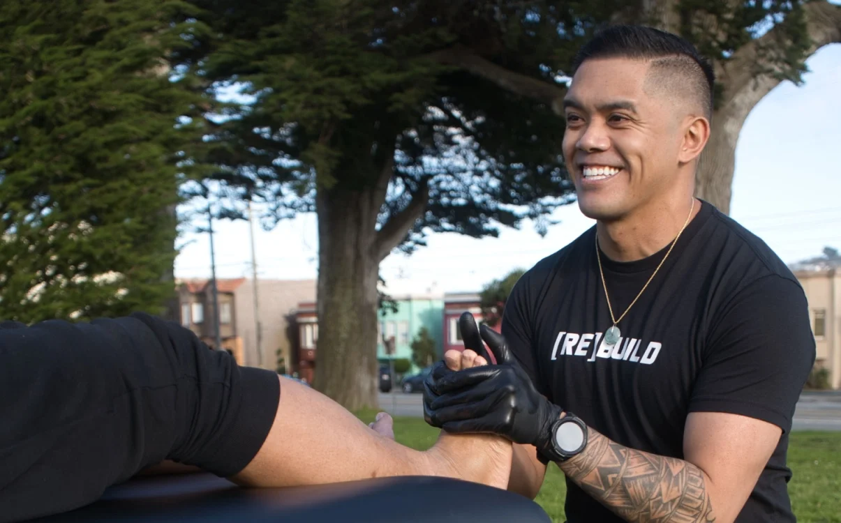 Dr. Joe Mateo providing mobile physical therapy and exercise training