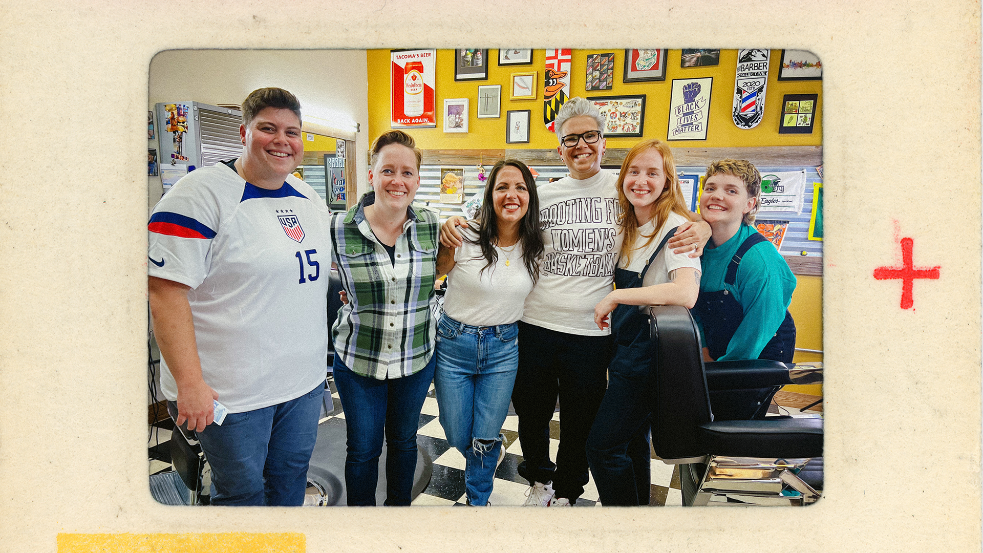 Group photograph at The Barber Collective community event