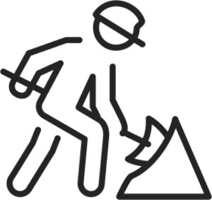Icon representing drainage and gutter flow evaluation for Goleta residential and business roofs.