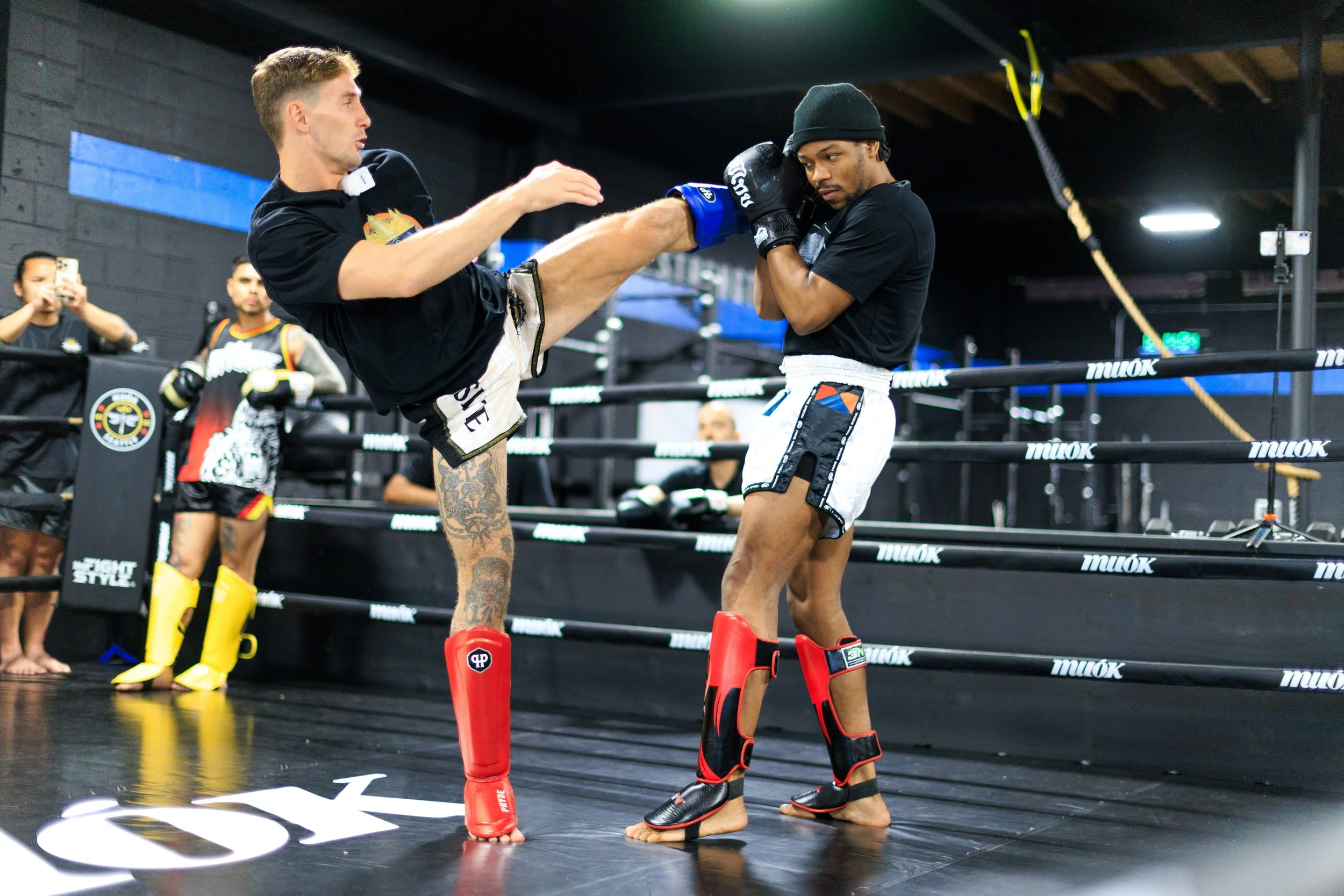 Muay Thai training at Muok Boxing Georgetown Seattle