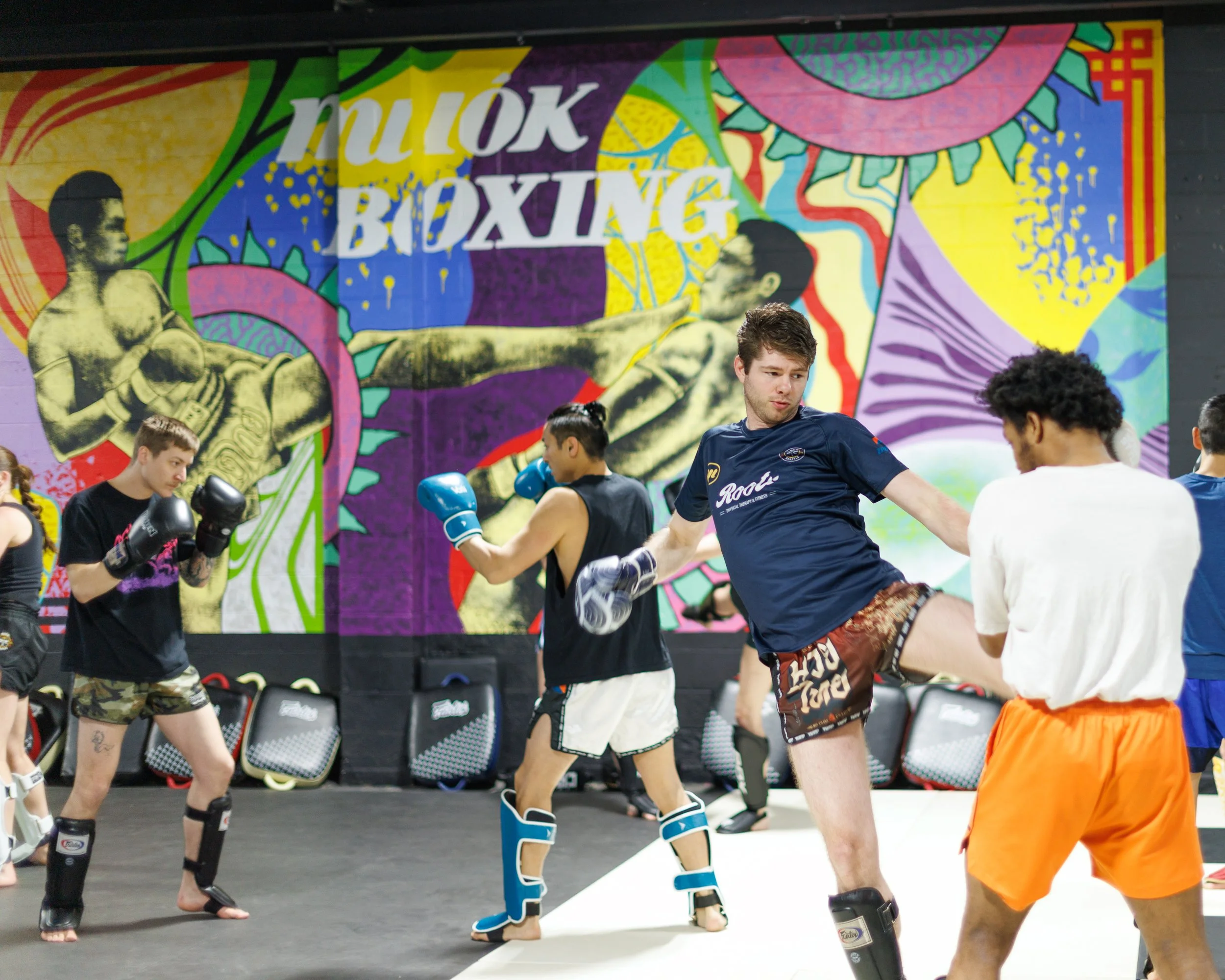 Boxing and Muay Thai training at Muók Boxing Georgetown Seattle