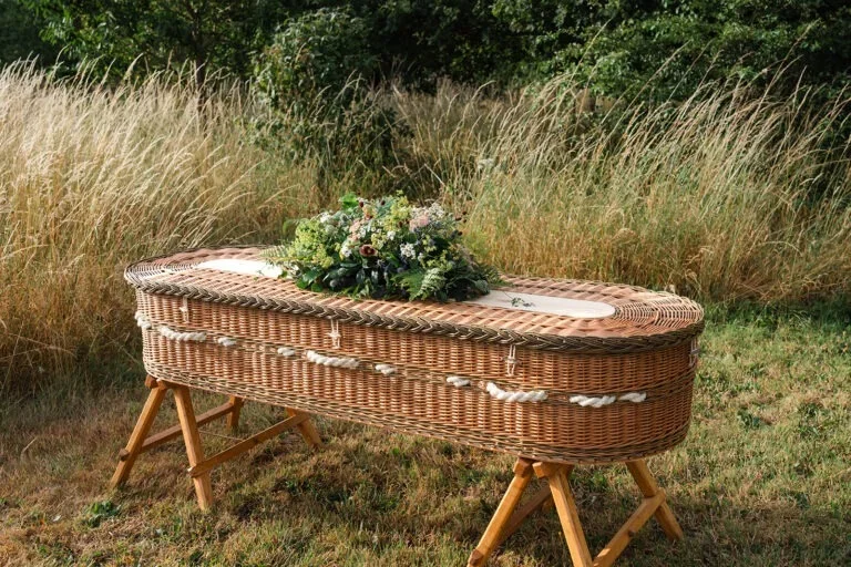 Kenwater handmade willow coffin