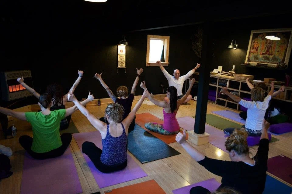 Retreat and event yoga session