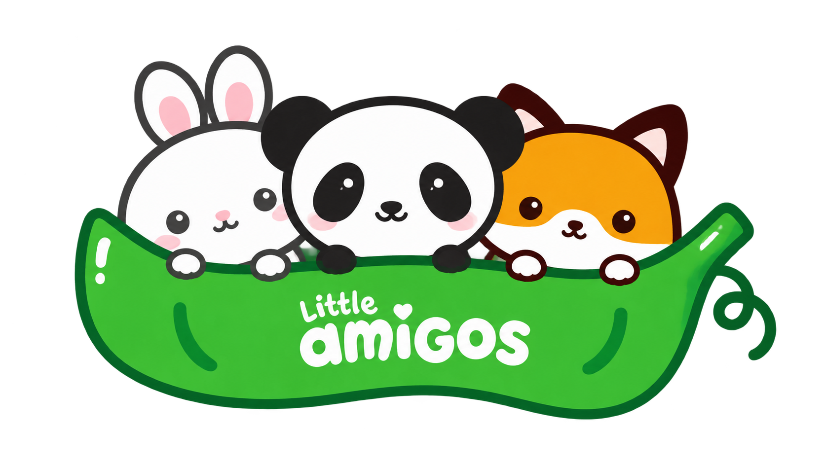 Little Amigos bunny, panda and fox mascots