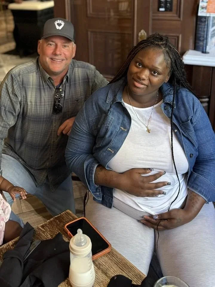 Scott and Gabby at lunch