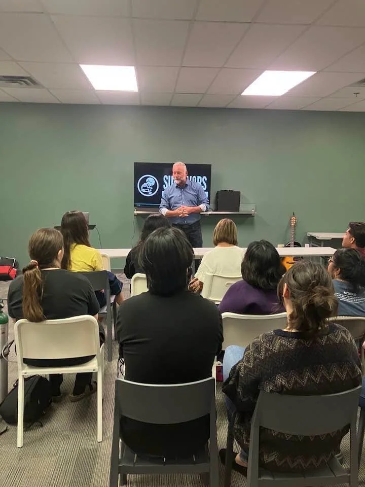 Scott teaching a sidewalk counseling training in Las Vegas