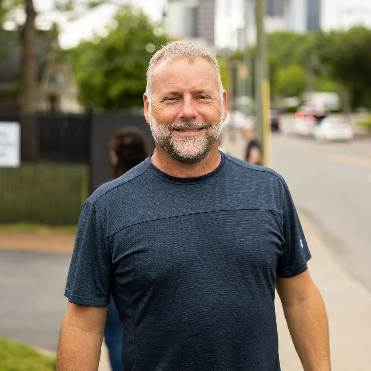Scott Hord on a Nashville sidewalk