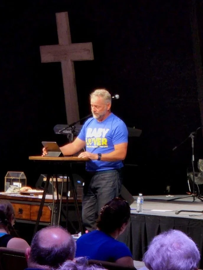 Scott preaching