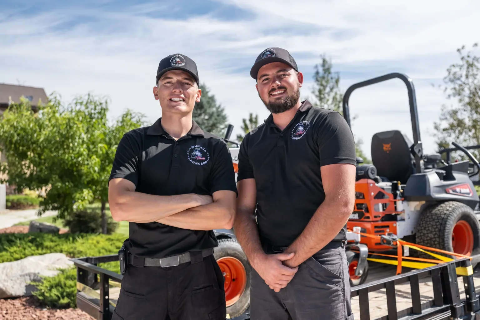 Anthony Heathco and Colton Roush, founders of Roadkill Lawncare and Landscaping