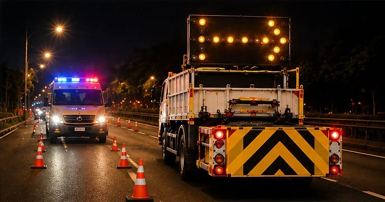 Emergency roadwork support