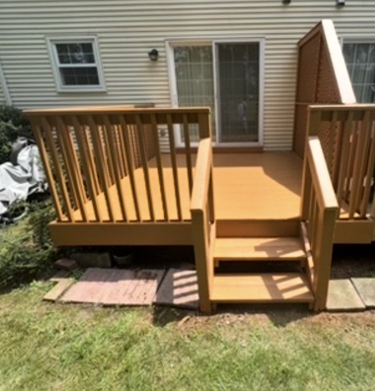 Deck and steps after refinishing