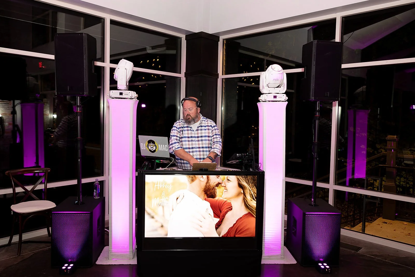 Mac Events DJing an indoor event