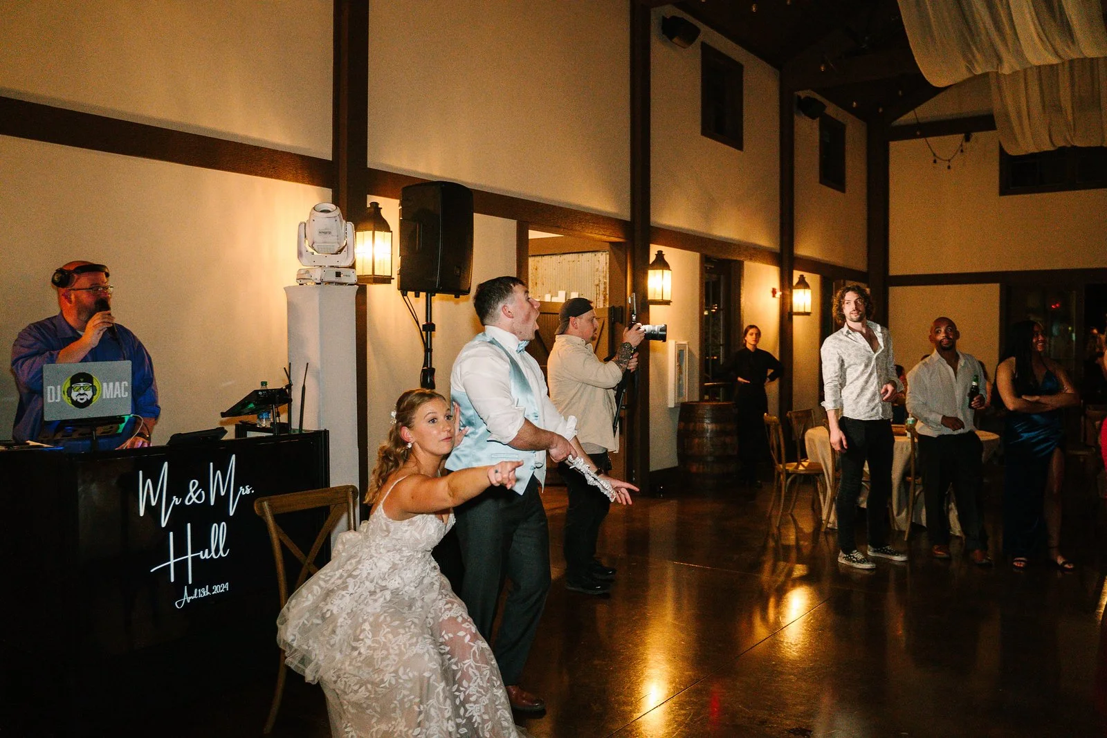 Mac Events DJing at a wedding