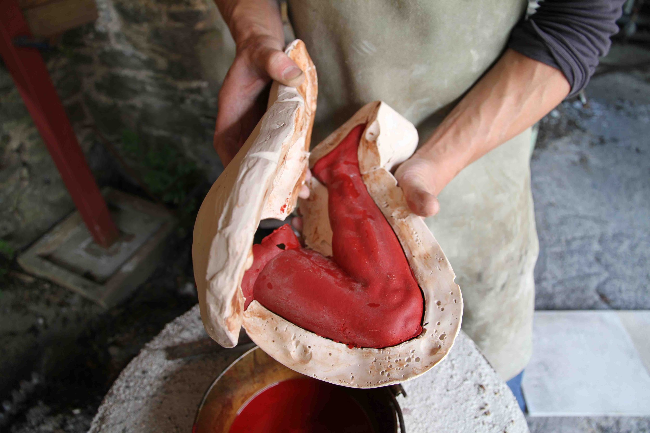 Rothschilds Right Leg Wax Mould