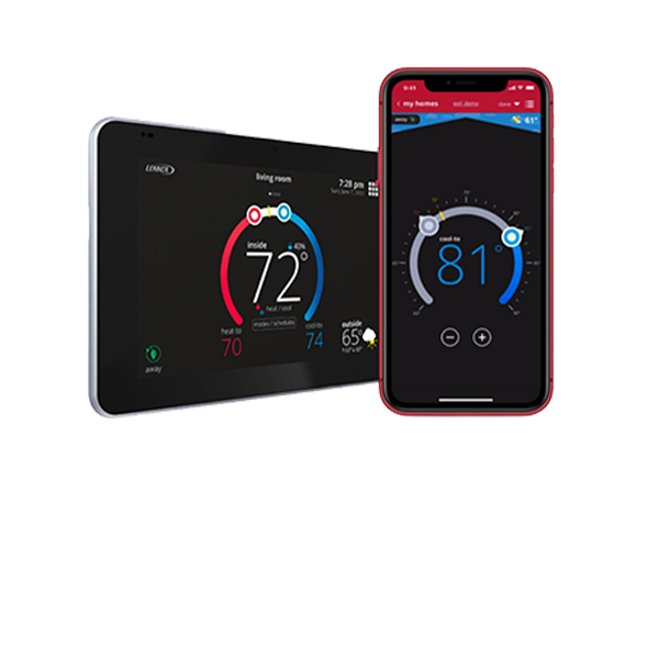 Lennox smart thermostat and mobile app