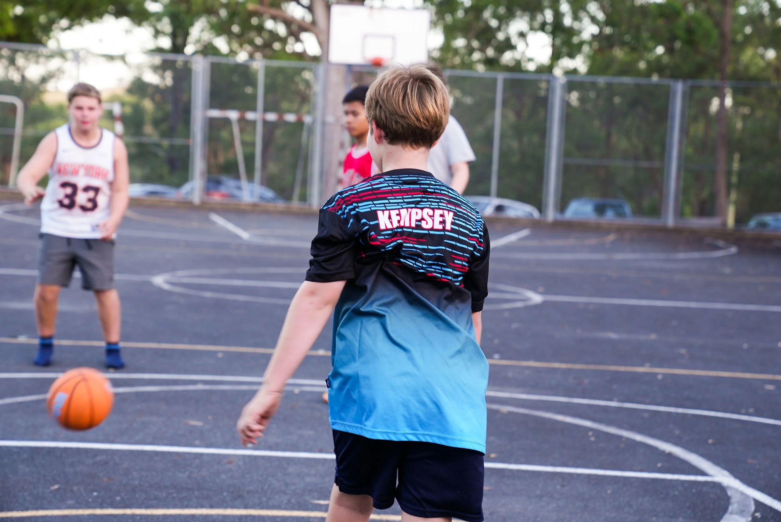 Kempsey Basketball players on court