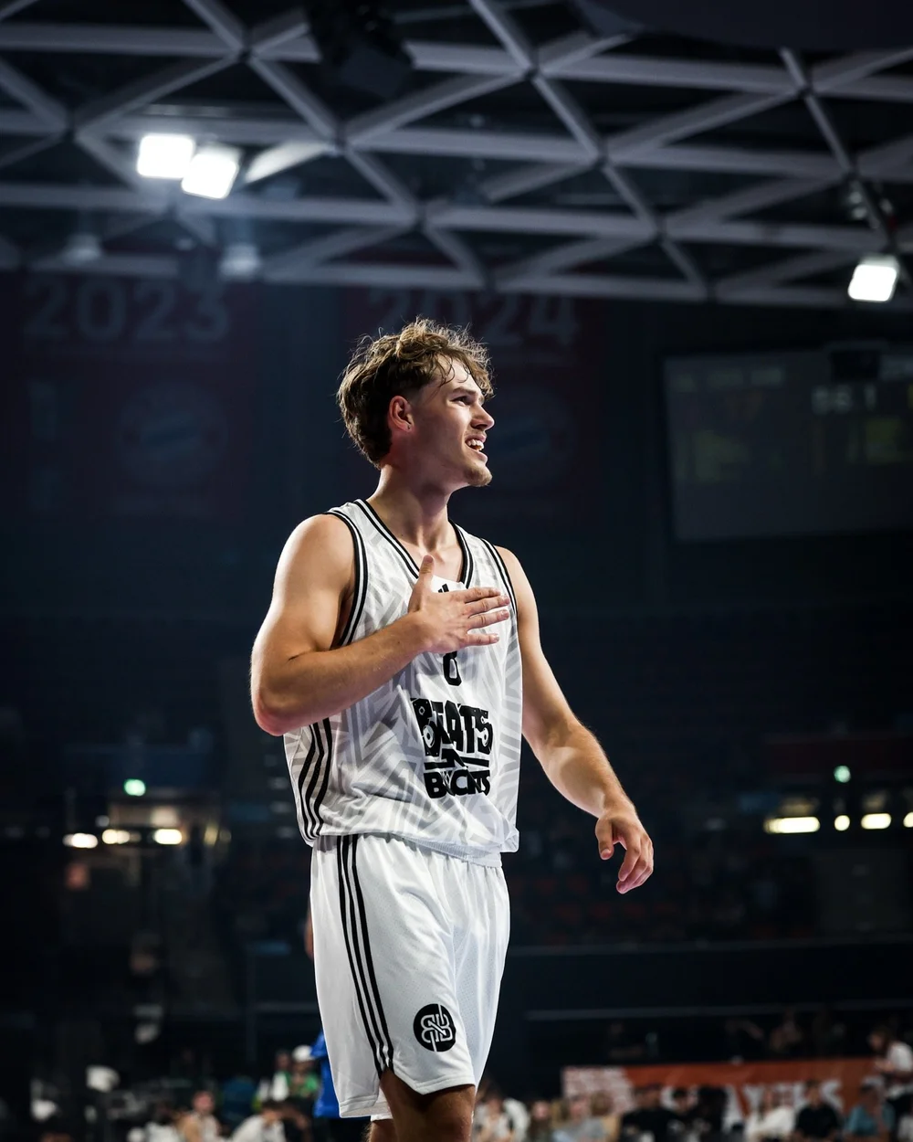 Luca playing in the arena at Beats N Buckets