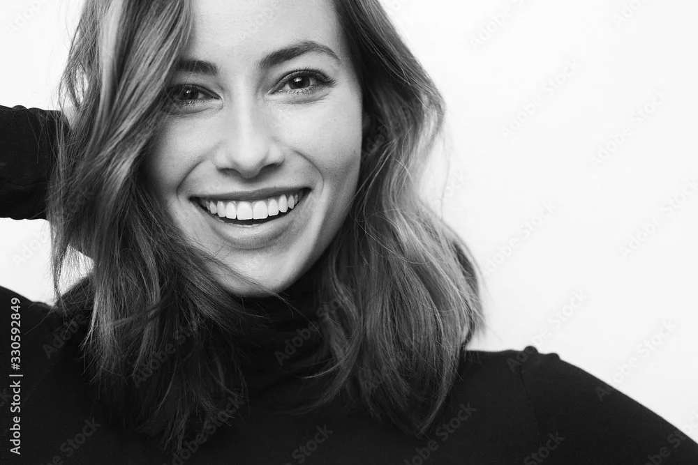 Close-up of a natural, even smile