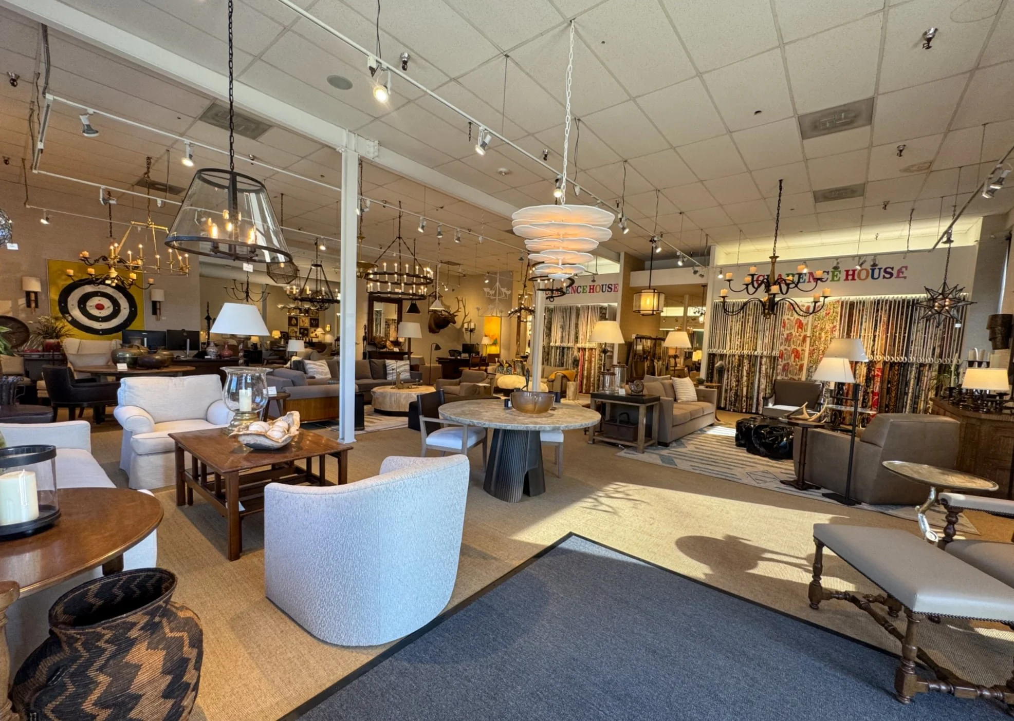 interior of showroom at 601 S Broadway