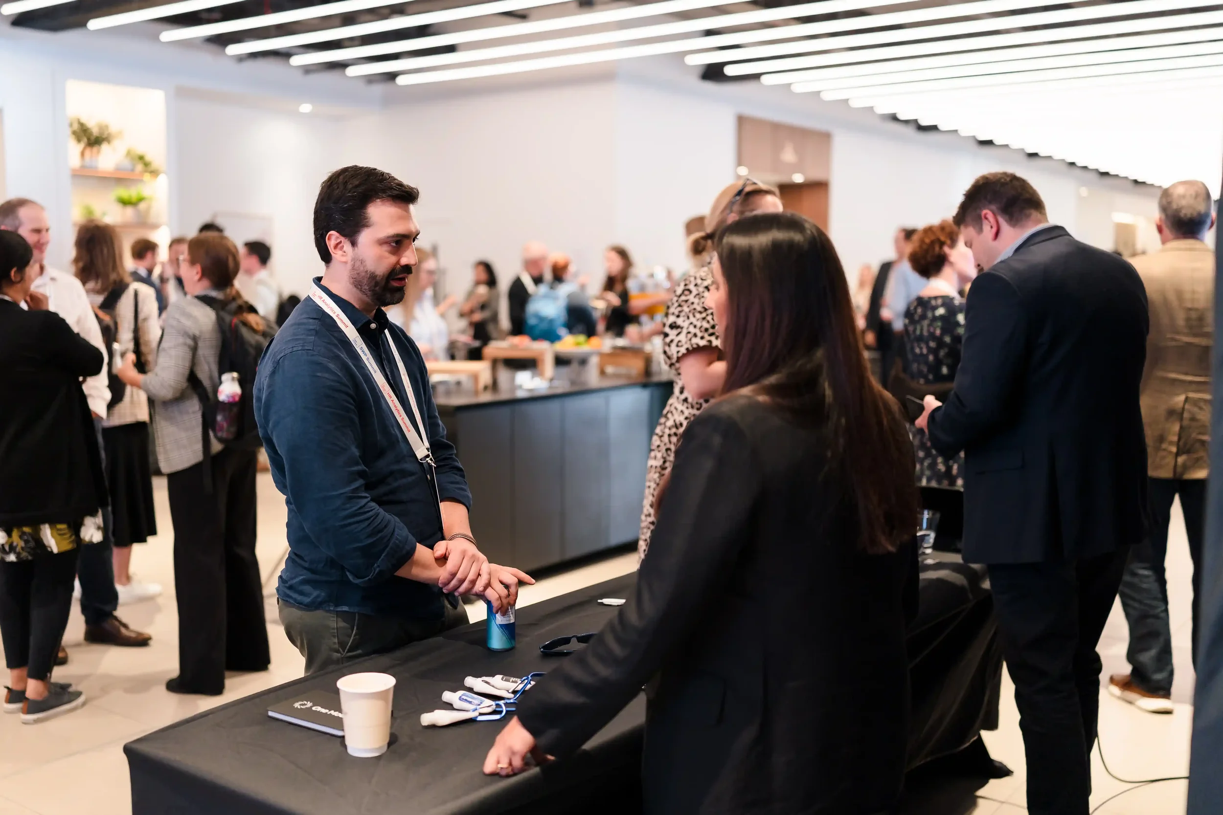 Two senior professionals exchanging perspectives